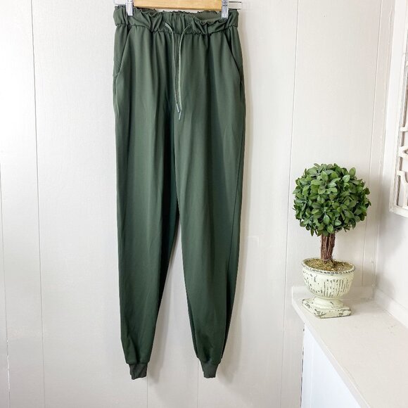 lululemon athletica Pants - Lulumeon Dark Green Joggers Size 4/X-Small